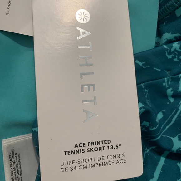 Athleta Ace Printed Tennis Skort 13.5 - Picture 6 of 9